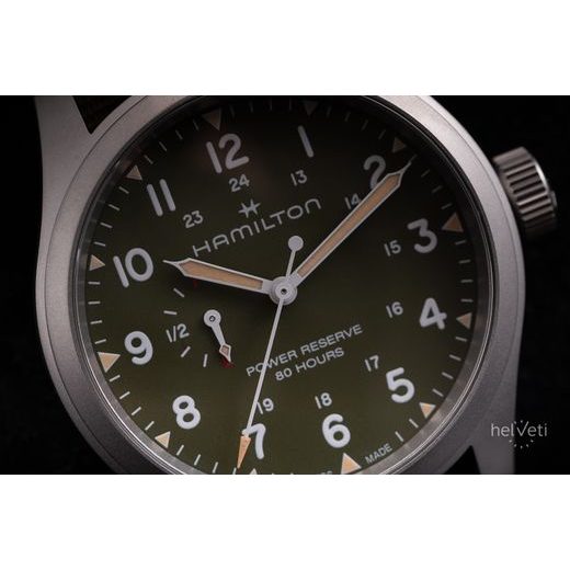 HAMILTON KHAKI FIELD MECHANICAL POWER RESERVE 40 MM H69509960 - KHAKI FIELD - ZNAČKY