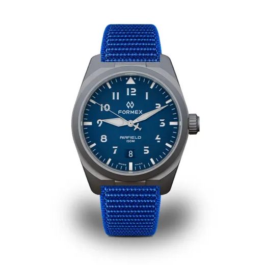 FORMEX AIRFIELD AUTOMATIC HORIZON BLUE ELECTRIC BLUE NYLON-VELCRO 0661.1.6536.844Y - FIELD AUTOMATIC - ROBNE MARKE