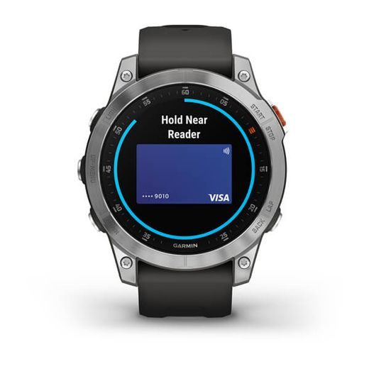 GARMIN EPIX™ PRO GLASS, SILVER/ GRAY SILICONE BAND - 010-02582-01 - EPIX - BRANDS