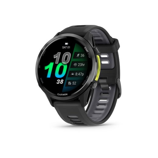 FORERUNNER® 970 TITANOVÁ LUNETA CARBON GREY DLC, POUZDRO BLACK A SILIKONOVÝ ŘEMÍNEK BLACK/WHITE 010-02969-10 - FORERUNNER 970 - ZNAČKY