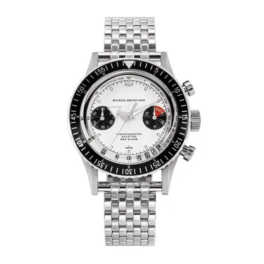 NIVADA GRENCHEN CHRONOMASTER WHITE PANDA INTER. BEZEL - MANUAL - CHRONOMASTER - ZNAČKY