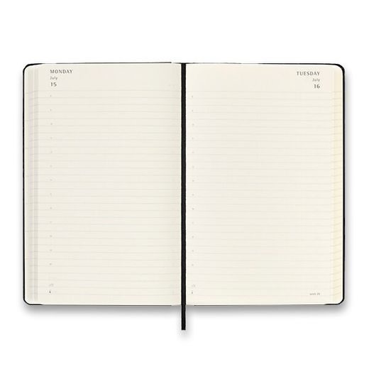 DIÁŘ MOLESKINE 2023-24 18MĚSÍČNÍ ČERNÝ - DENNÍ - TVRDÉ DESKY - L 1206/5701017 - DIÁŘE A ZÁPISNÍKY - OSTATNÍ