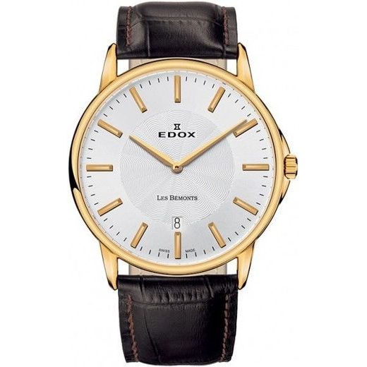 EDOX LES BÉMONTS SLIM LINE DATE 56001-37J-AID - EDOX - ZNAČKY