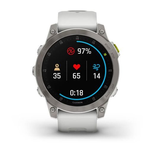 GARMIN EPIX™ 47MM SAPPHIRE, TITAN/ WHITE SILICONE BAND - 010-02582-21 - EPIX - ZNAČKY