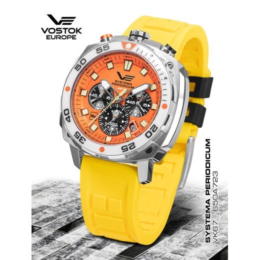 VOSTOK EUROPE SYSTEMA PERIODICUM NEON VK67-650A723 - SYSTEMA PERIODICUM - ZNAČKY