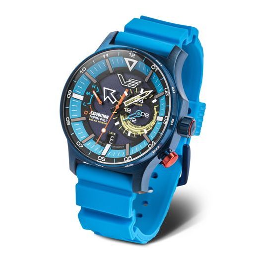 SILIKONOVÝ ŘEMÍNEK VOSTOK EUROPE PRO EXPEDITION NORTH POLE - MODRÝ/MODRÁ SPONA - ŘEMÍNKY - OSTATNÍ