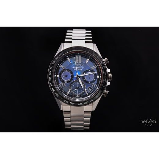 CITIZEN ATTESA SATELLITE WAVE GPS UNITE WITH BLUE LIMITED EDITION CC4075-50L - SUPER TITANIUM - ZNAČKY