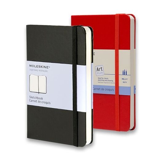 SKICÁŘ MOLESKINE ČERNÝ - TVRDÉ DESKY - S, ČISTÝ 1331/4001401 - DIÁŘE A ZÁPISNÍKY - OSTATNÍ