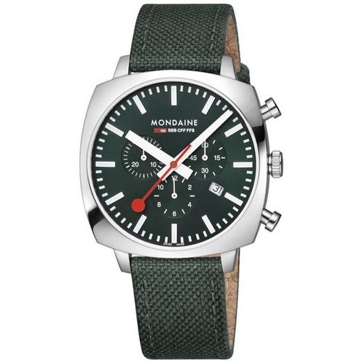 MONDAINE SQUAR CHRONO MSL.41460.LF.SET - CUSHION - BRANDS
