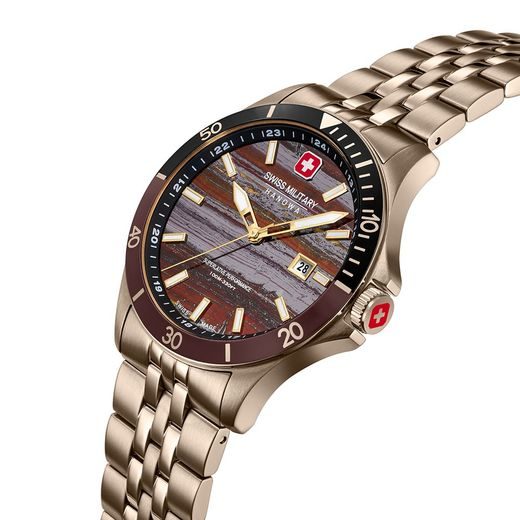 SWISS MILITARY HANOWA FLAGSHIP TIGER IRON SMWGH0008310 - FLAGSHIP - BRANDS