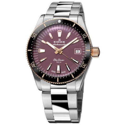EDOX SKYDIVER 38 DATE AUTOMATIC 80131-357RNRM-VIO - SKYDIVER - ZNAČKY