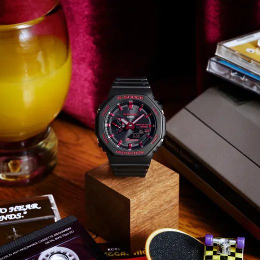 CASIO G-SHOCK GA-B2100BNR-1AER IGNITE RED SERIES - CASIOAK - BRANDS