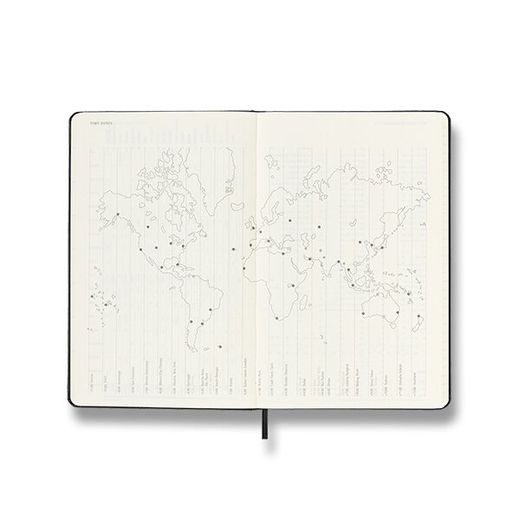 DIÁŘ MOLESKINE 2024 ČERNÝ - TÝDENNÍ - TVRDÉ DESKY - L 1206/5723117 - DIÁŘE A ZÁPISNÍKY - OSTATNÍ