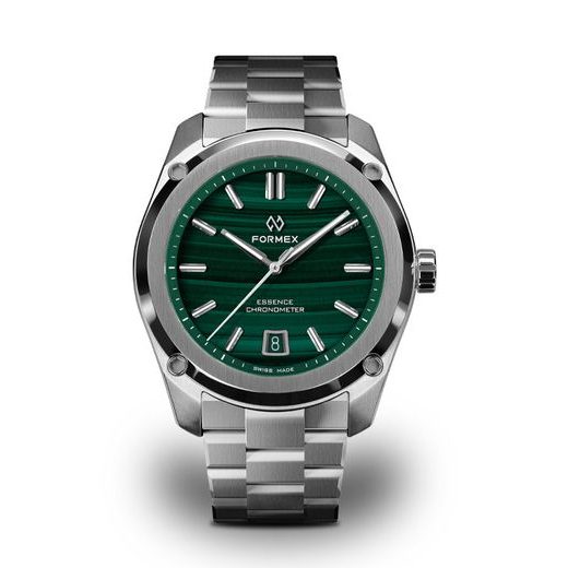 FORMEX ESSENCE FORTYONE AUTOMATIC CHRONOMETER MALACHITE STEEL BRACELET 0334.1.6690.100 - ESSENCE - ZNAČKY