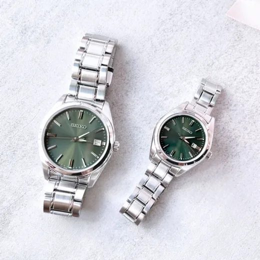 SET SEIKO QUARTZ SUR527P1 A SUR533P1 - WATCHES FOR COUPLES - WATCHES