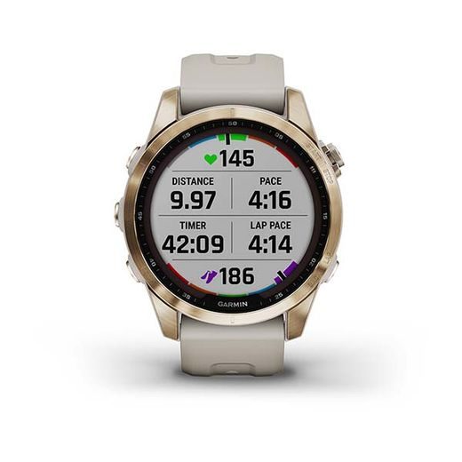 GARMIN FENIX 7S PRO SAPPHIRE SOLAR TITAN CREAM GOLD/ SAND SILICONE BAND - 010-02539-21 - ARCHÍV