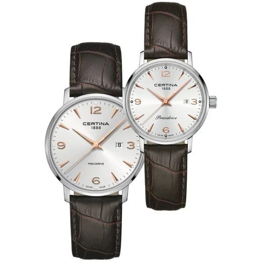 SET CERTINA DS CAIMANO C035.410.16.037.01 A C035.210.16.037.01 - HODINKY PRO PÁRY - HODINKY