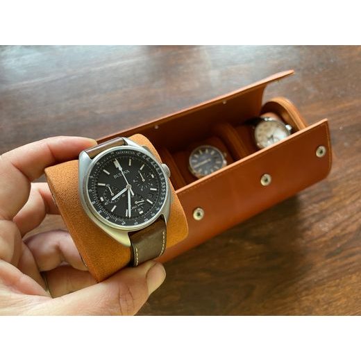 KOŽENÉ CESTOVNÍ POUZDRO NA 3 HODINKY – UKÁZKA MANIPULACE 5 - WATCH BOXES - ACCESSORIES