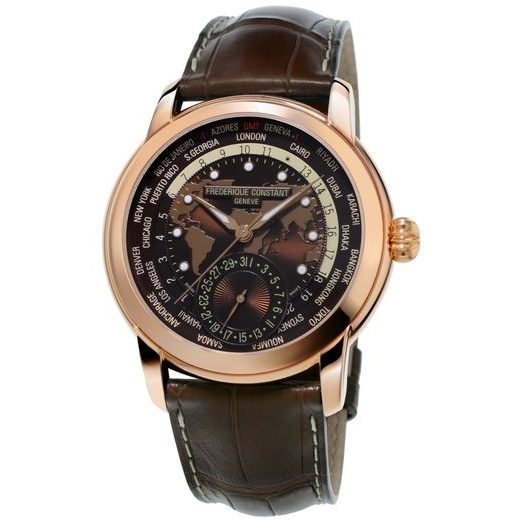 FREDERIQUE CONSTANT MANUFACTURE CLASSIC WORLDTIMER AUTOMATIC FC-718BRWM4H4 - MANUFACTURE - BRANDS