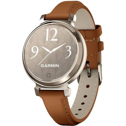 GARMIN LILY® 2 CLASSIC CREAM GOLD / TAN LEATHER BAND - 010-02839-02 - LILY 2 - ZNAČKY