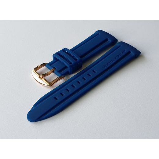 SILICONE STRAP VOSTOK EUROPE FOR ANCHAR - BLUE/GOLD BUCKLE - STRAPS - ACCESSORIES