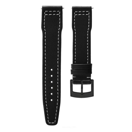 KOŽENÝ ŘEMÍNEK BIATEC MARINE | ČERNÝ - 20 MM - STRAPS - ACCESSORIES