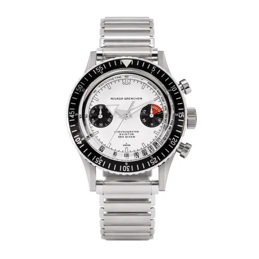 NIVADA GRENCHEN CHRONOMASTER WHITE PANDA MANUAL - CHRONOMASTER - BRANDS