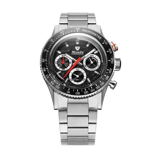 NIVADA GRENCHEN CHRONOKING MECAQUARTZ RACING BLACK - INTER. BEZEL - CHRONOMASTER - ZNAČKY