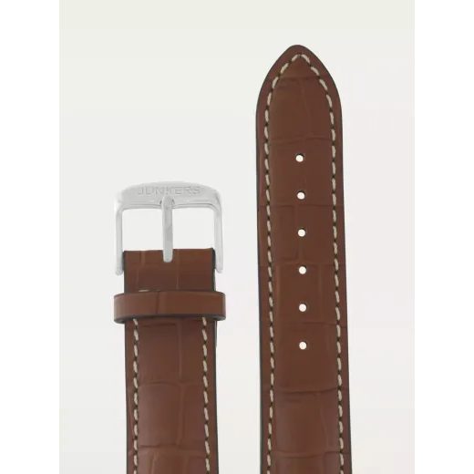 LEATHER STRAP JUNKERS XL 20MM - LIGHT BROWN/CROCO - STRAPS - ACCESSORIES