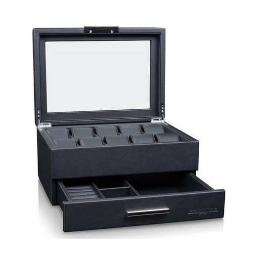 WATCH AND JEWELLERY BOX HEISSE & SÖHNE HERON 10+ 70019-190.142 - WATCH BOXES - ACCESSORIES