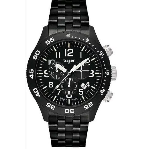 TRASER OFFICER CHRONOGRAPH PRO PVD STEEL - TRASER - BRANDS