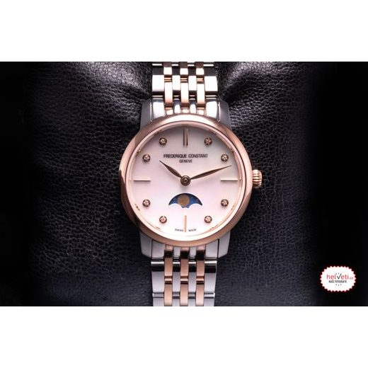 FREDERIQUE CONSTANT SLIMLINE LADIES MOONPHASE QUARTZ FC-206MPWD1S2B - SLIMLINE LADIES - ZNAČKY
