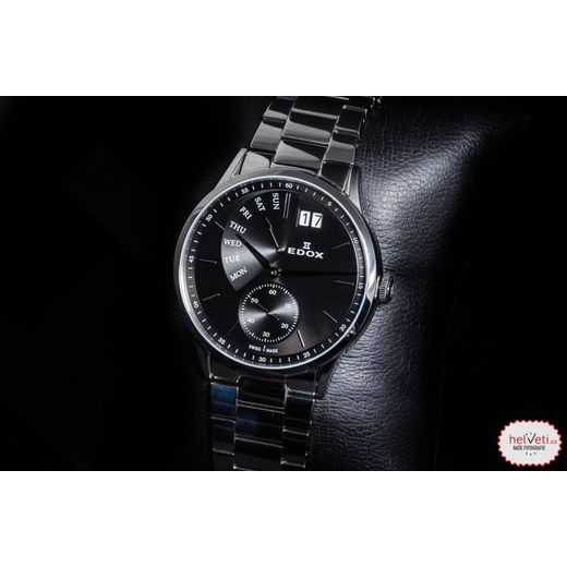 EDOX LES VAUBERTS DAY RETROGRADE 34500-3M-NIN - LES VAUBERTS - BRANDS