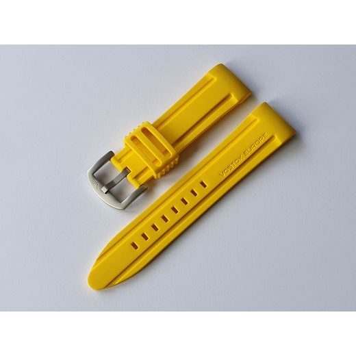 SILIKONOVÝ ŘEMÍNEK VOSTOK EUROPE PRO MODEL ANCHAR NH35-510A522 - ŽLUTÝ/MATNÁ SPONA - ŘEMÍNKY - OSTATNÍ