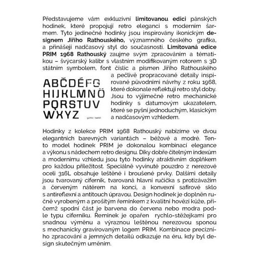 PRIM RATHOUSKÝ BARELL - B W91P.13222.B - AUTOMATIC - MĂRCI