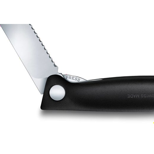 PIKNIKOVÝ NŮŽ VICTORINOX SWISS CLASSIC WAVY 11CM ČERNÝ 6.7833.F - KAPESNÍ NOŽE - OSTATNÍ