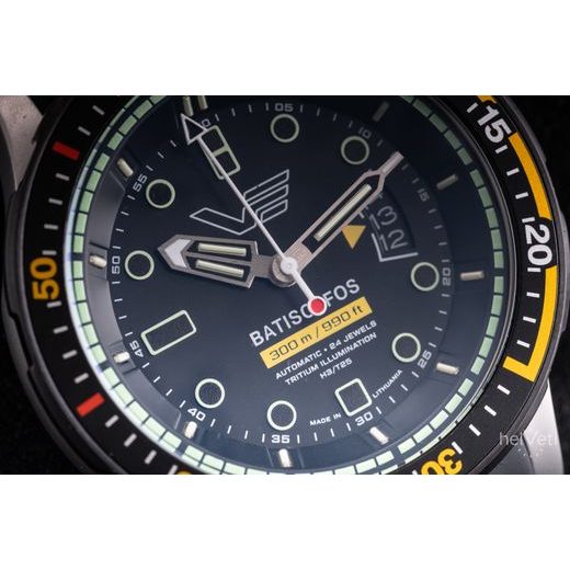 VOSTOK EUROPE BATISCAFOS AUTOMATIC NH35-511E767 - BLACK RUBBER STRAP - BATISCAFOS - BRANDS