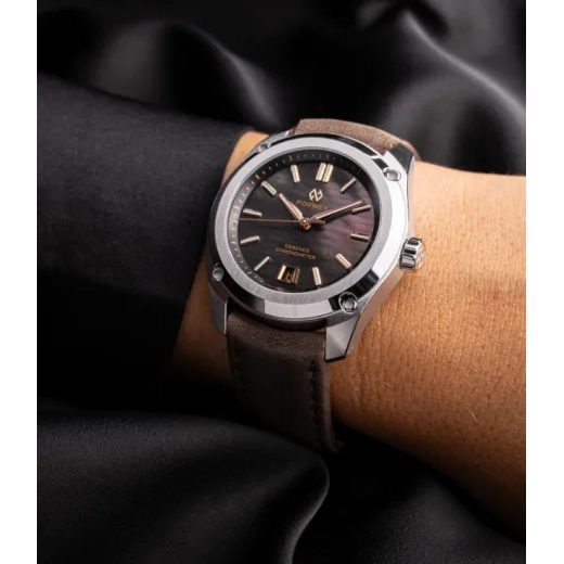 FORMEX ESSENCE THIRTYNINE AUTOMATIC CHRONOMETER BLACK PEARL STEEL BRACELET 0339.1.6641.101 - ESSENCE - ZNAČKY