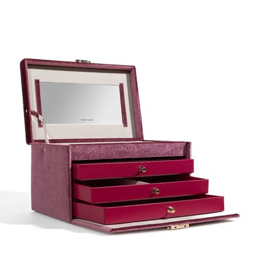 JEWELLERY BOX FRIEDRICH LEDERWAREN CHENILLE 23343-9 - JEWELLERY BOXES - ACCESSORIES