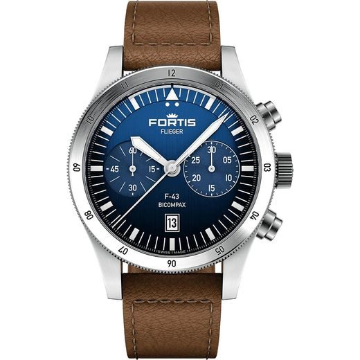 FORTIS FLIEGER F-43 BICOMPAX LIBERTY BLUE F4240013 - FLIEGER - ZNAČKY