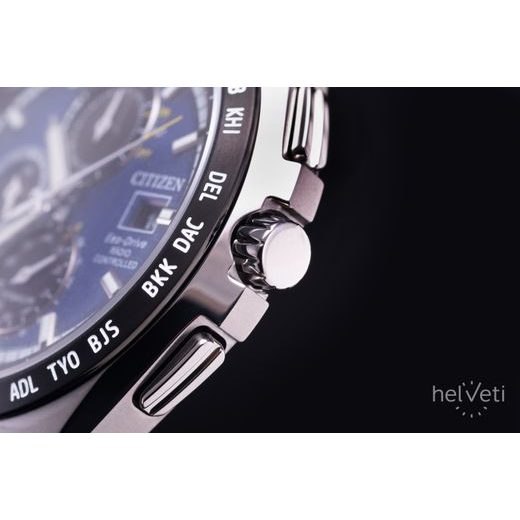 CITIZEN WORLDTIME RADIO CONTROLLED SUPER TITANIUM AT8238-84L - SUPER TITANIUM - BRANDS