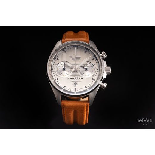 VOSTOK EUROPE LIMITOVANÁ EDICE EMBÉČKA CHRONO LINE 6S21-325A491 - HNĚDÝ KOŽENÝ ŘEMÍNEK - EMBÉČKA - ZNAČKY