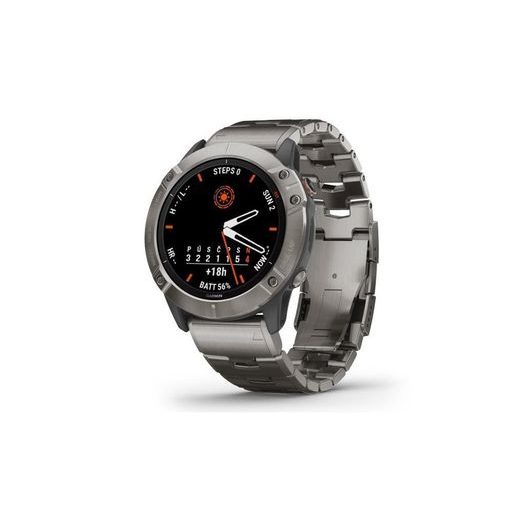 GARMIN FENIX6X PRO SOLAR, TITANIUM/TITANIUM BAND (MAP/MUSIC) 010-02157-24 - GARMIN - ZNAČKY