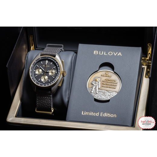 BULOVA LUNAR PILOT CHRONOGRAPH 98A285 50TH ANNIVERSARY LIMITED EDITION - ARCHIVE SERIES - ZNAČKY