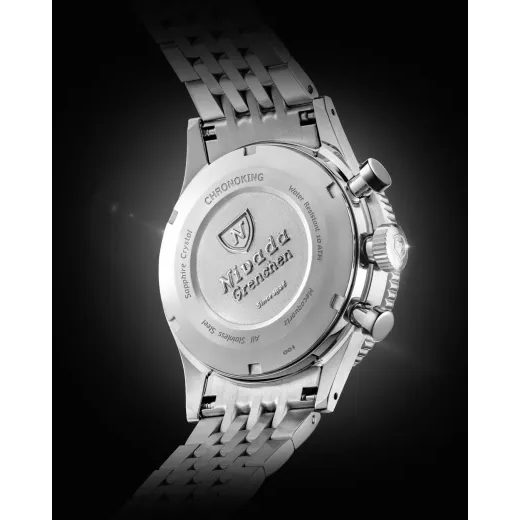 NIVADA GRENCHEN CHRONOKING RACING BLACK AMBER - INTER. BEZEL - CHRONOMASTER - BRANDS