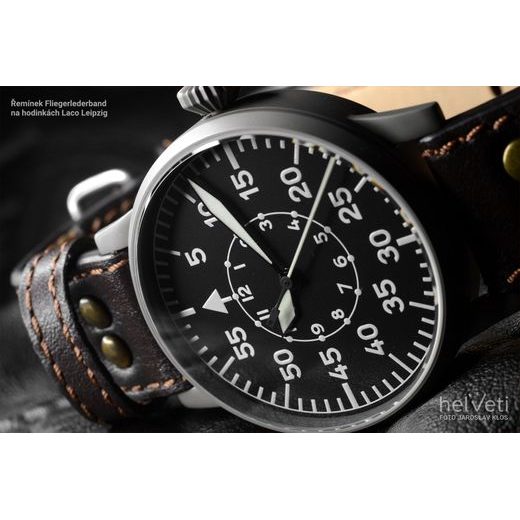 ŘEMÍNEK LACO FLIEGERLEDERBAND - HNĚDÝ - ŘEMÍNKY - OSTATNÍ