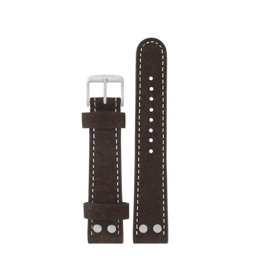 JUNKERS LEATHER STRAP 20MM - BROWN/TWO RIVETS - STRAPS - ACCESSORIES