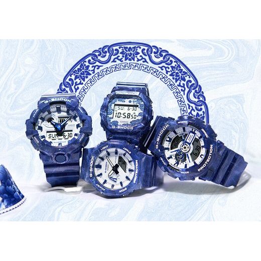 CASIO G-SHOCK GA-110BWP-2AER BLUE PORCELAIN EDITION - G-SHOCK - ZNAČKY