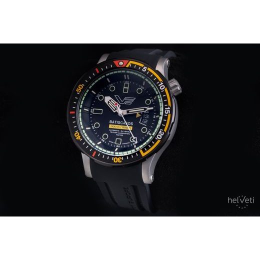 VOSTOK EUROPE BATISCAFOS AUTOMATIC NH35-511E767 - BLACK RUBBER STRAP - BATISCAFOS - BRANDS