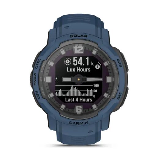 GARMIN INSTINCT® CROSSOVER SOLAR TIDAL BLUE - 010-02730-02 - INSTINCT CROSSOVER - BRANDS